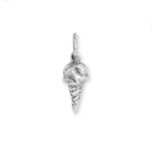 FASHNZFAB oxidized 3d ice cream cone charm