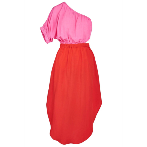 Crosby by Mollie Burch rio dress in bubblegum cherry