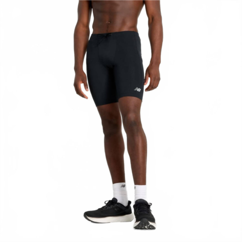New Balance sleek pocket half tight 9 in black