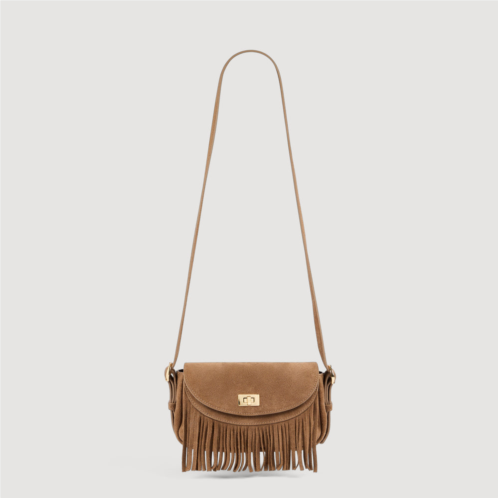 Sandro mini mambo suede bag