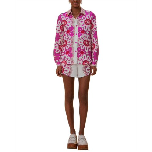 FARM Rio linen-blend maia short