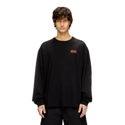 Diesel relaxed long-sleeve t-shirt with biscotto logo