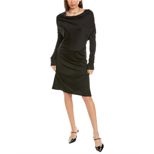 Helmut Lang cowl mini dress