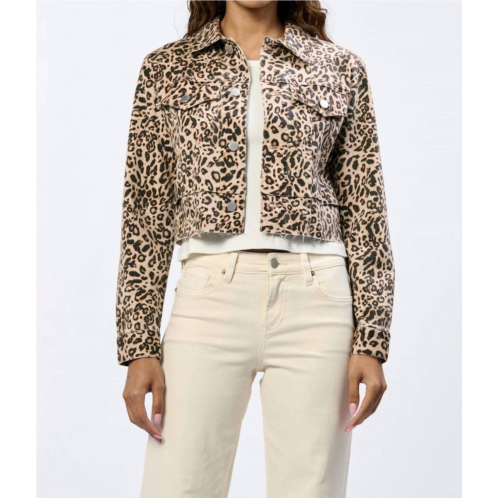 DEAR JOHN DENIM diane novelty jacket in leopard safari
