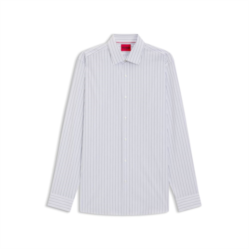 HUGO modern-fit shirt in striped cotton