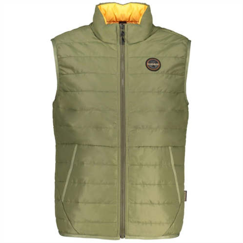 Napapijri sleeveless contrast detail zip mens jacket
