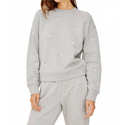 Rails ramona martini sweatshirt in heather grey