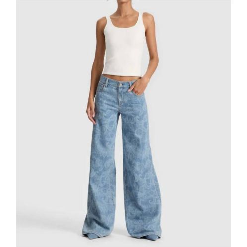 Alice olivia amazing baggy jean in laser paisley