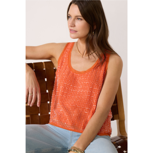 SANCTUARY womens the becoming bead shell top