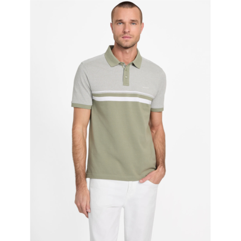 Guess Factory teo color-block striped polo