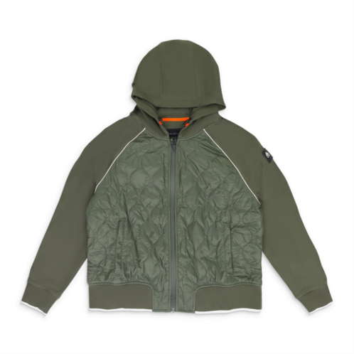 Moose Knuckles green huntington zip hoodie