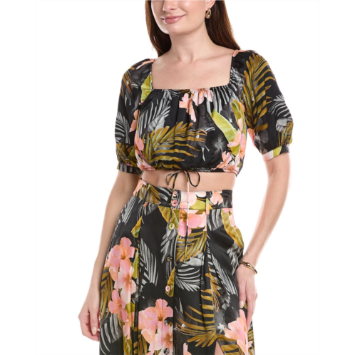 favorite daughter the anywhere with you silk-blend top