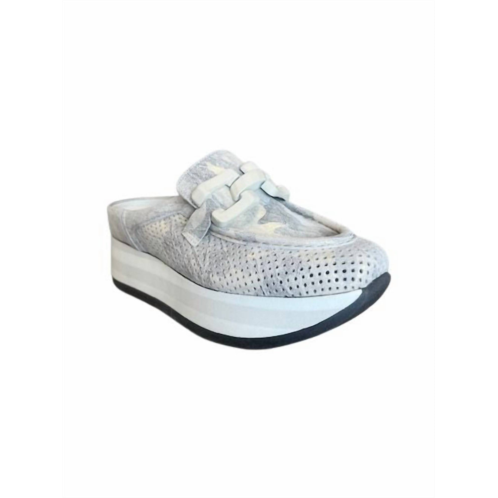 Softwaves womens clio platform shoes in silver