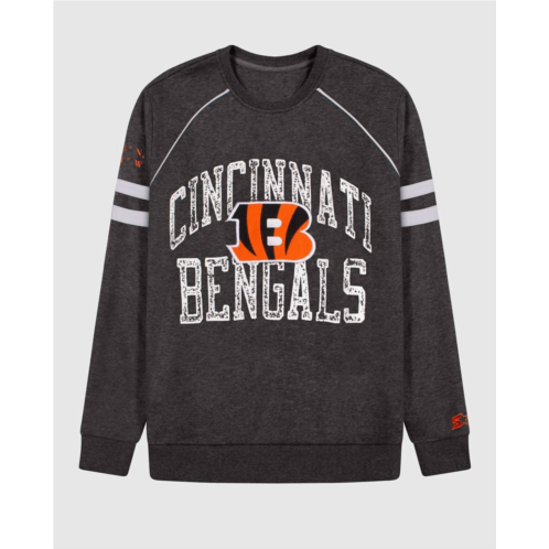 Starter mens cincinnati bengals crew neck sweatshirt in grey