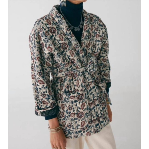 Maison Hotel lucia quilted casual jacket in les fleurs