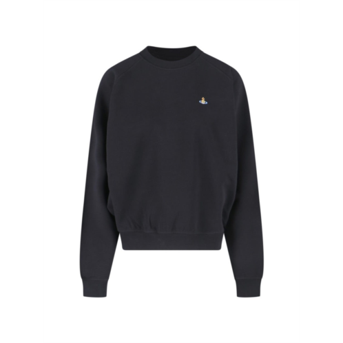 Vivienne Westwood orb crewneck sweatshirt in black cotton