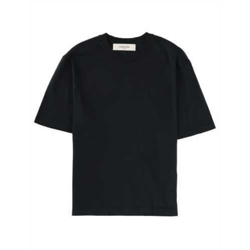 GOLDEN GOOSE neutrals embossed back logo cotton t-shirt