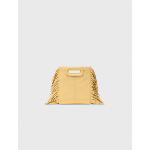 Maje matte crackled leather m mini bag