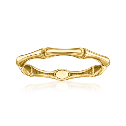 Canaria Fine Jewelry Canaria italian 10kt yellow gold bamboo-style ring