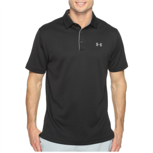UNDER ARMOUR tech polo in black