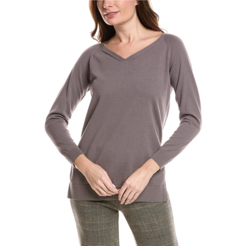 Lafayette 148 New York plaited v-neck pullover