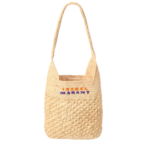 Isabel Marant logo raffia tote