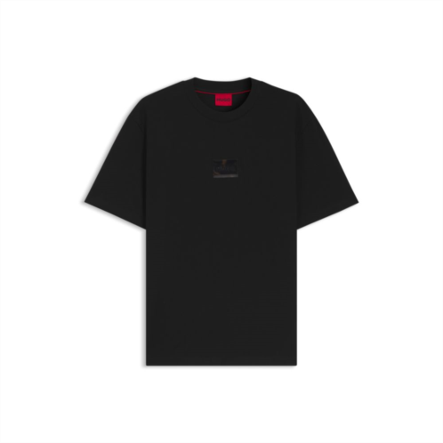 HUGO tortoise-logo t-shirt in cotton jersey