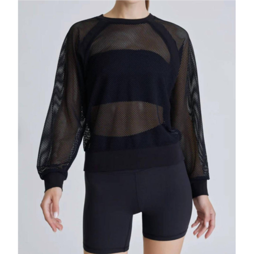 BLANC NOIR irie cropped sweatshirt in black