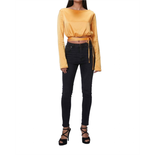 6397 high jean in black