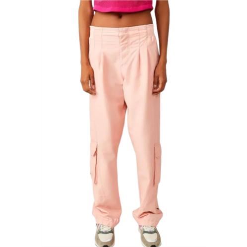 Free People mesmerize me cargo pants in sunkissed pink