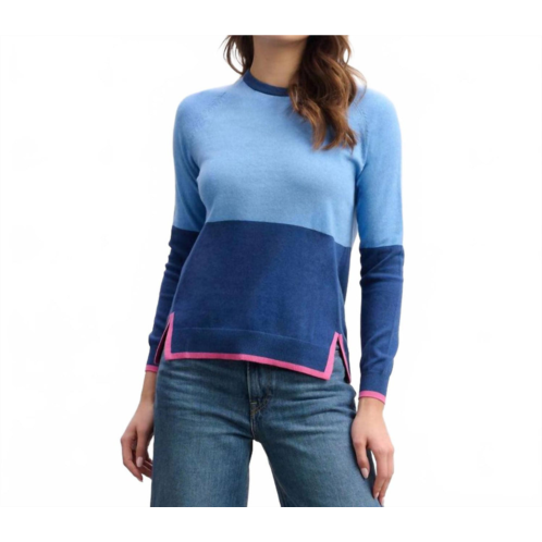 Hatley olivia sweater in blue color block