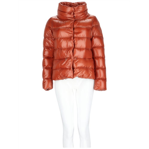 HERNO short nylon puffer jacket with high collar and horizontal quilting
