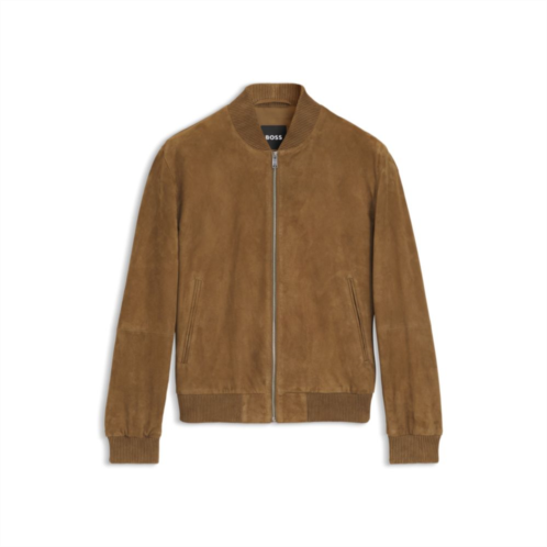 BOSS regular-fit jacket in suede