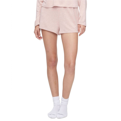 CALVIN KLEIN womens pure lounge pajama short in fresh pink heather