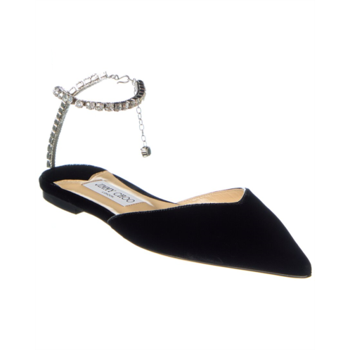 Jimmy Choo saeda velvet flat