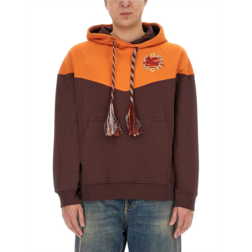 Etro color-block hooded sweatshirt