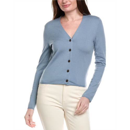 Vince slim button wool-blend cardigan
