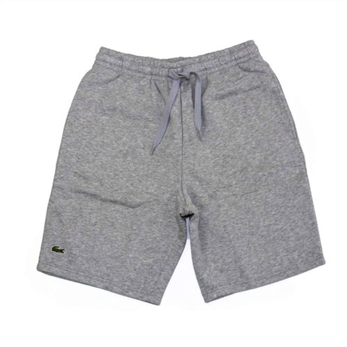 LACOSTE mens sport tennis fleece short in gray chine