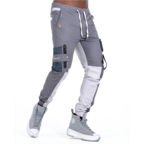 The Athletic Side Of Us act self cargo pants multi-pocket utility in charcoal gray