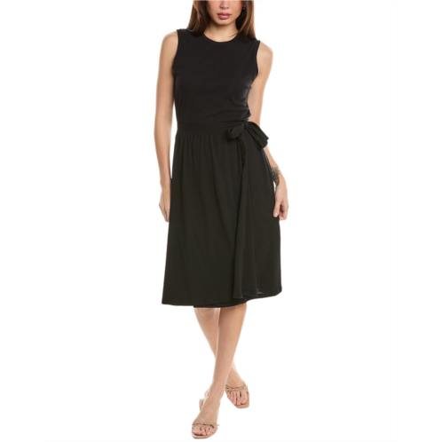 ATM Anthony Thomas Melillo high torsion wrap skirt midi dress