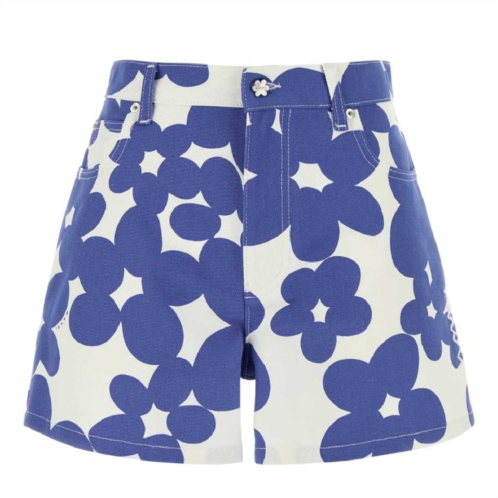 Marni floral pattern cotton trousers