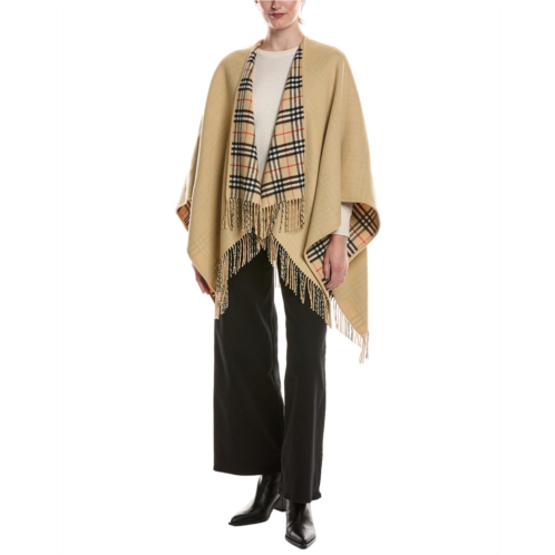Burberry reversible check wool cape