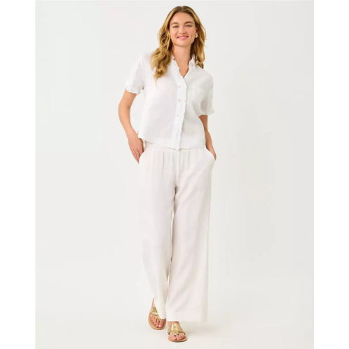 Lilly Pulitzer 31 mirabella high rise linen palazzo pant