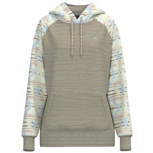HOOEY womens legendary hoodie in tan/multi
