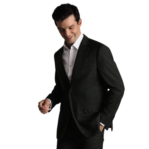 Charles Tyrwhitt puppytooth slim fit italian suit jacket