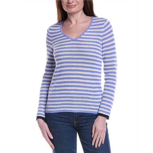 NICZOE striped supersoft mesh sweater