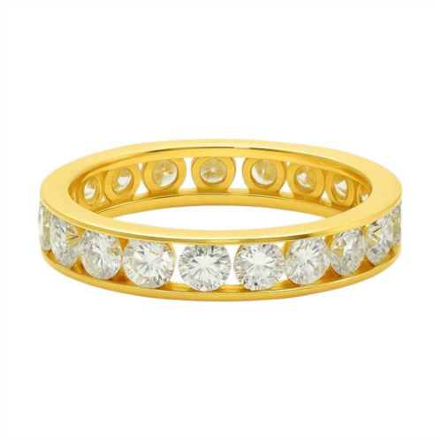Allyanna Gifts womens moissanite eternity band ring in gold