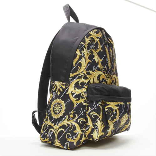 VERSACE gold barocco virtus backpack bag