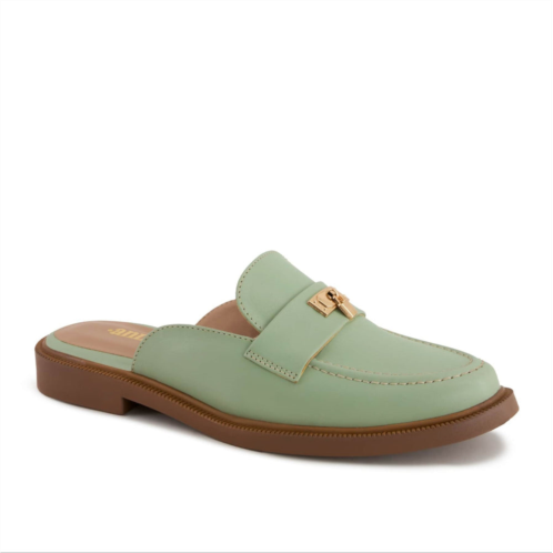 Andrea womens flat mocassin mules