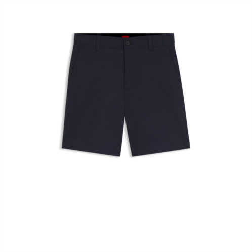 HUGO slim-fit shorts in mercerized stretch cotton